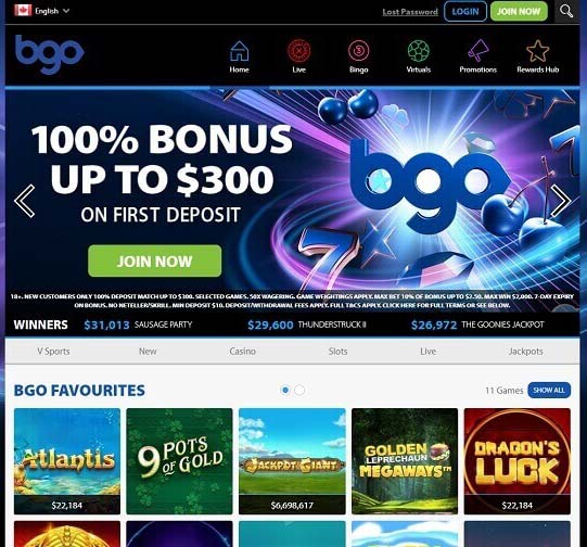 Play BGO Casino: Canadian Edition Review